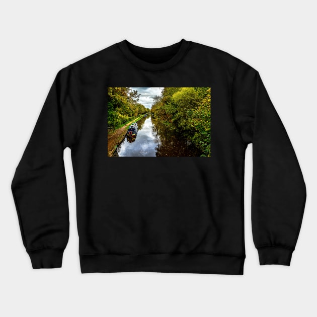 The View Eastwards From Kintbury Bridge Crewneck Sweatshirt by IanWL